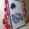 Handmade Christmas Card - Decorated With Bells & Beads