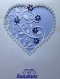 Luxury Handmade Valentine Day Card - YOU ARE MY SUNSHINE - Decorated With Beautiful Die Cut Floral Heart & Fine Beads