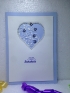Luxury Handmade Valentine Day Card - YOU ARE MY SUNSHINE - Decorated With Beautiful Die Cut Floral Heart & Fine Beads