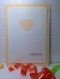 Handmade Valentine Day Card - I LOVE YOU - Decorated With Beautiful Die Cut Heart