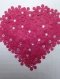 Luxury Handmade Valentine Day Card - THINKING OF YOU - Crafted With Beautiful Little Floral Heart & Beads