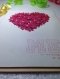 Luxury Handmade Valentine Day Card - THINKING OF YOU - Crafted With Beautiful Little Floral Heart & Beads