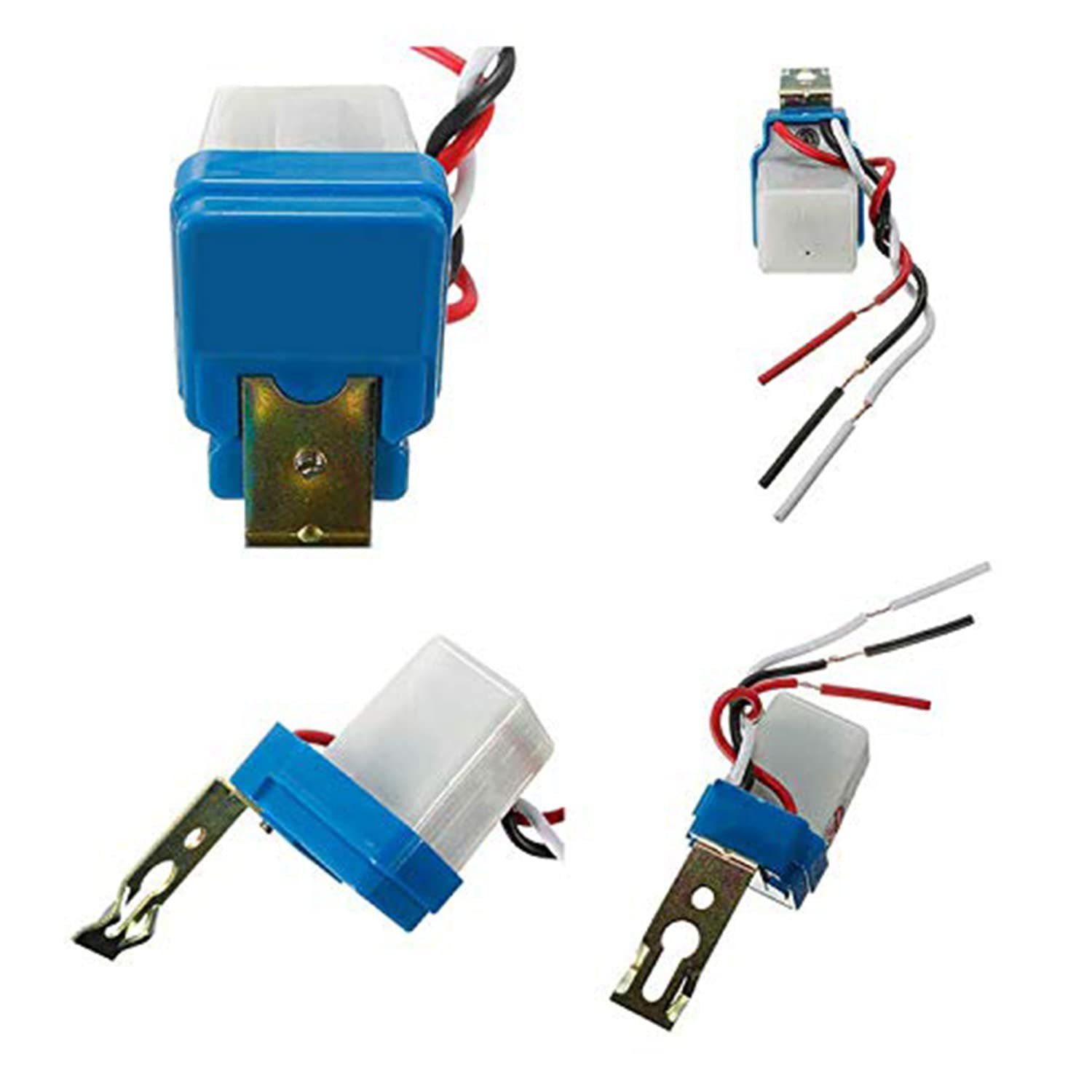 Quick Sense(QS-301): Waterproof 220 V Auto Day/Night on and Off Photocell, LDR Sensor Switch 6 A for Lighting (White)