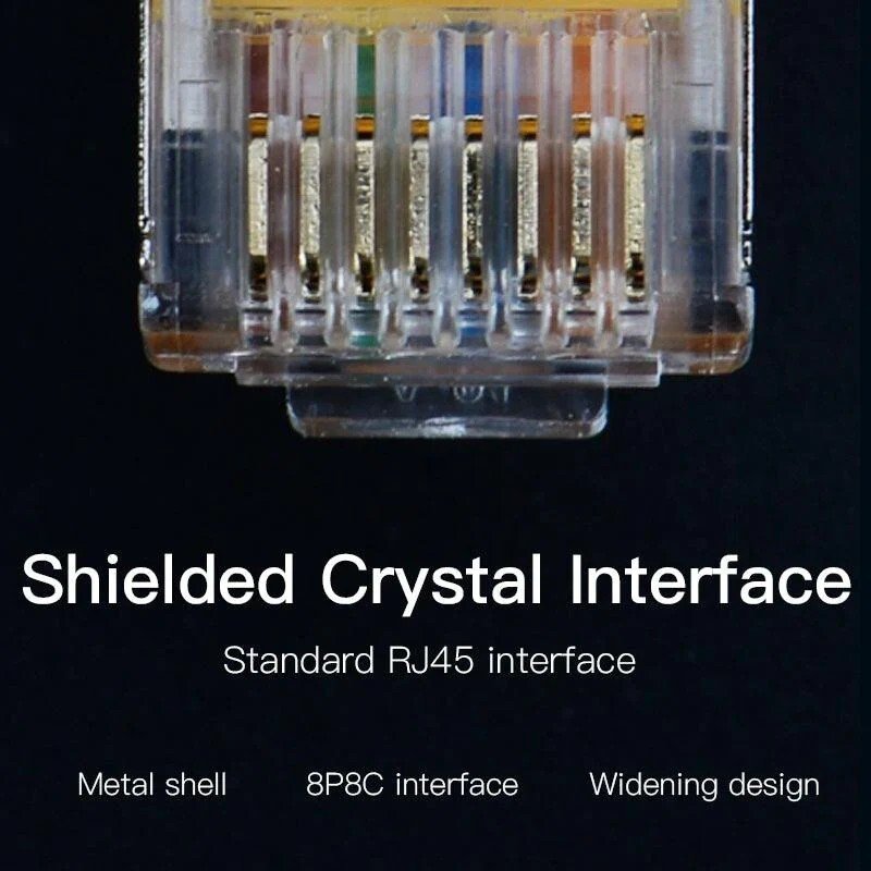 FEDUS Cat6 Ethernet Cable, High Speed 550Mhz 10 Gigabit Speed Utp Lan Cable, Network Cable Internet Cable Rj45 Cable Lan Wire, 6 Wires For Laptop, Pc, Television, Router, Modem-Orange Colour