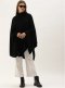 Black Cowl Neck Heavy Poncho